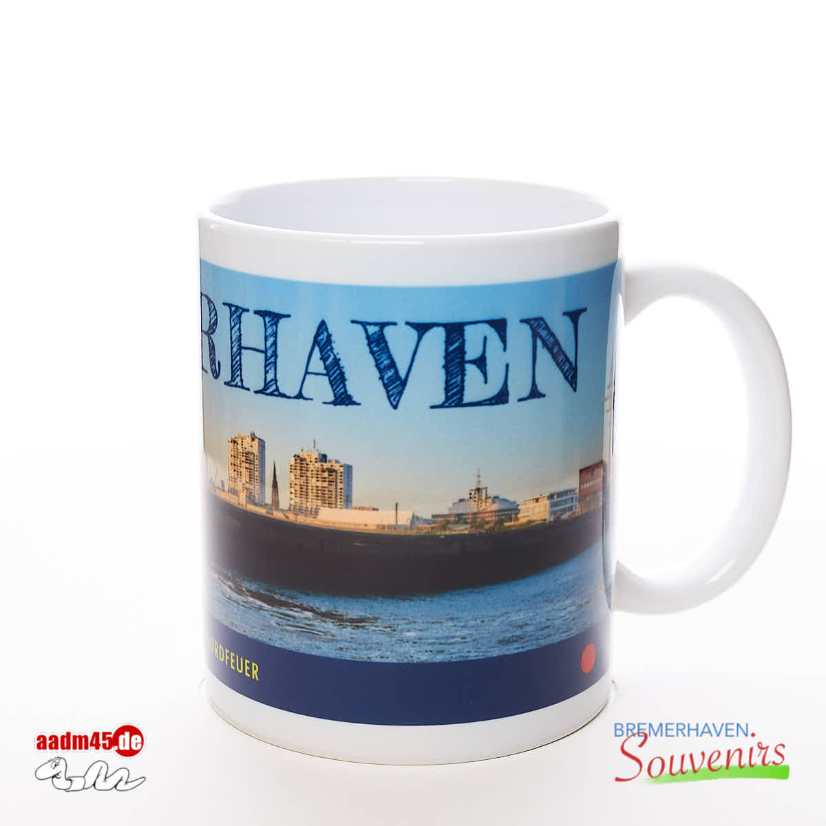 Bremerhaven Geestemole Nordfeuer Sonnenuntergang Becher – Bild 3