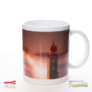 Bremerhaven Geestemole Nordfeuer + Text Becher