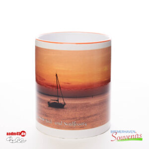 Bremerhaven Geestemole + Segelboot Becher – Bild 2
