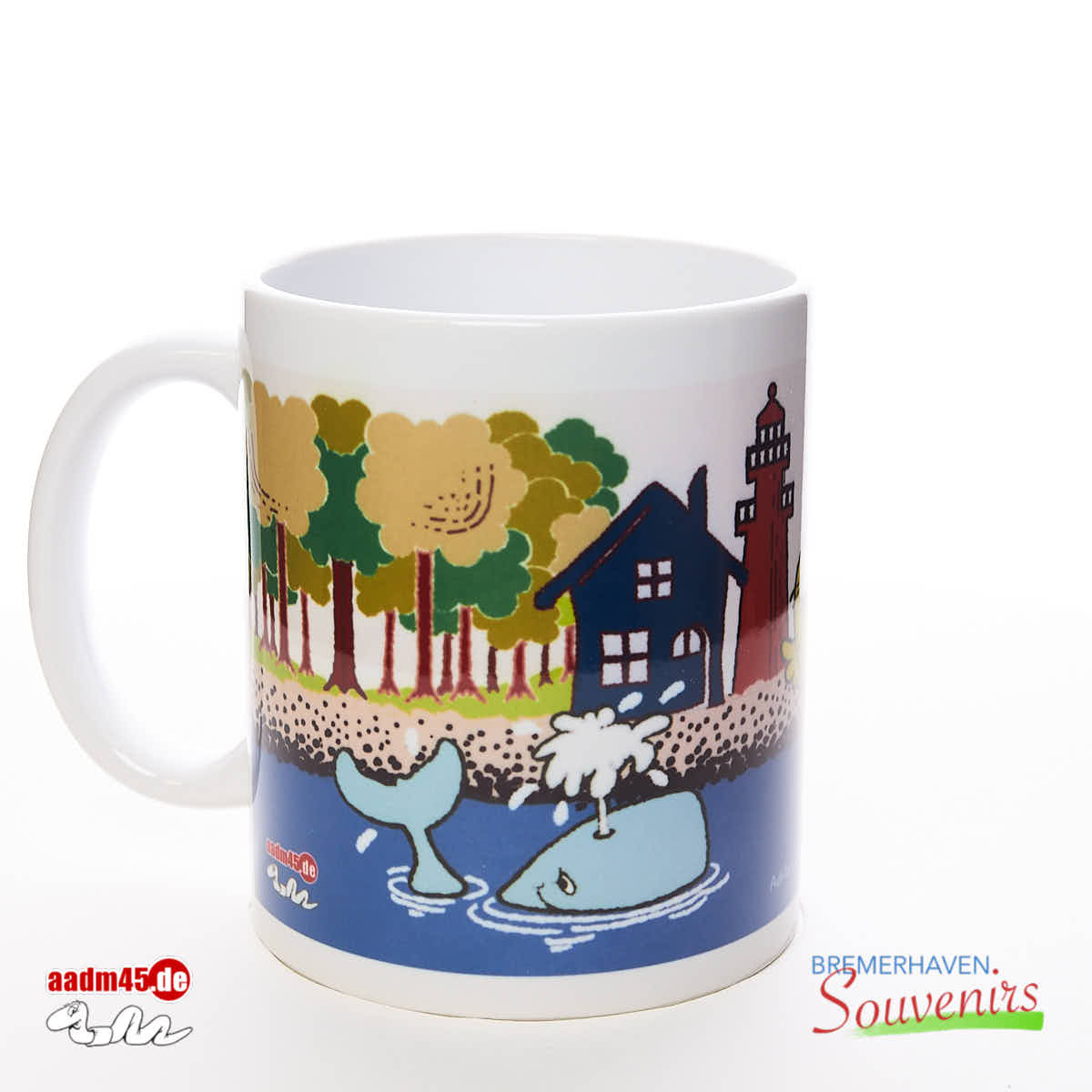 Design Hafenszene Kaffeepott – Bild 1