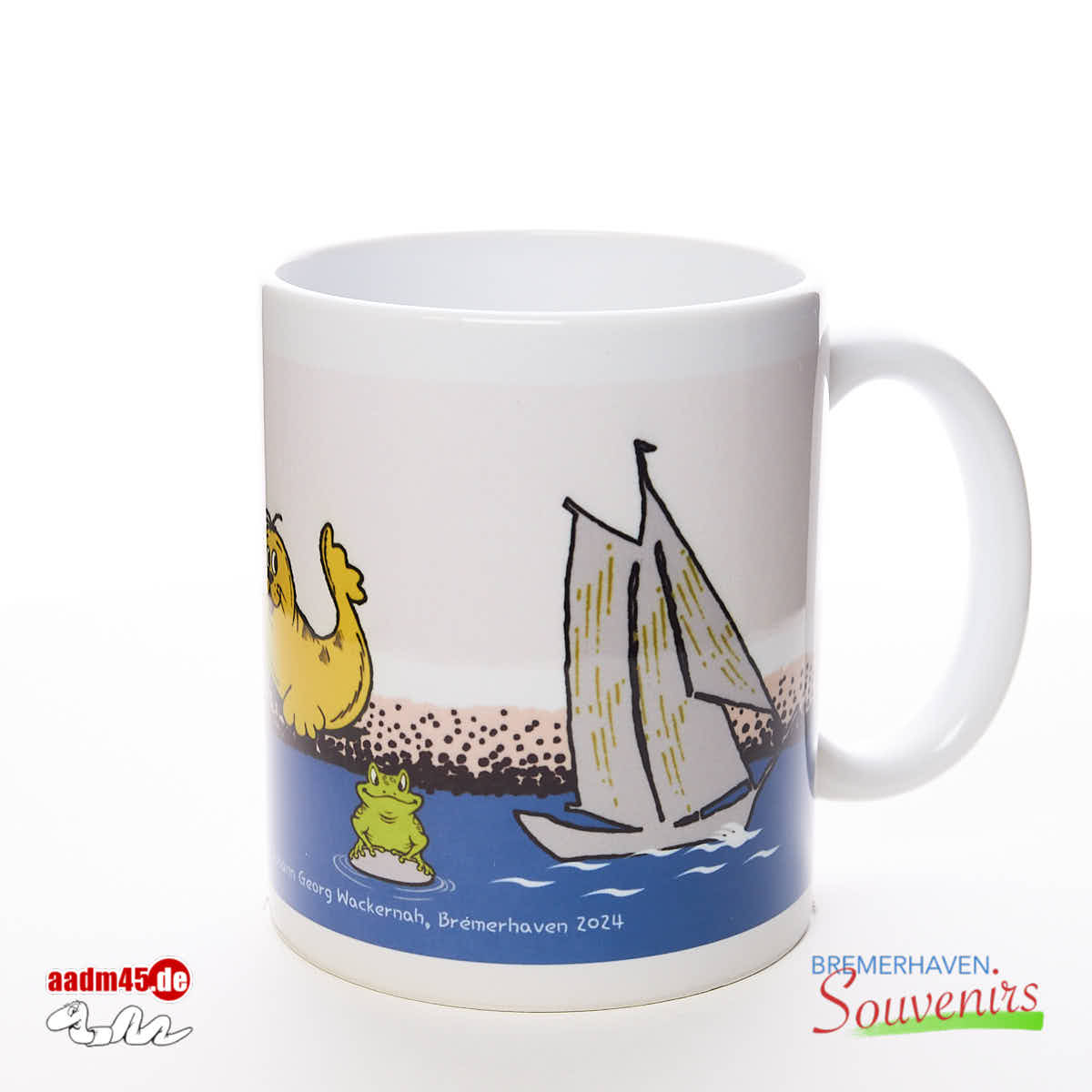 Design Hafenszene Kaffeepott – Bild 3