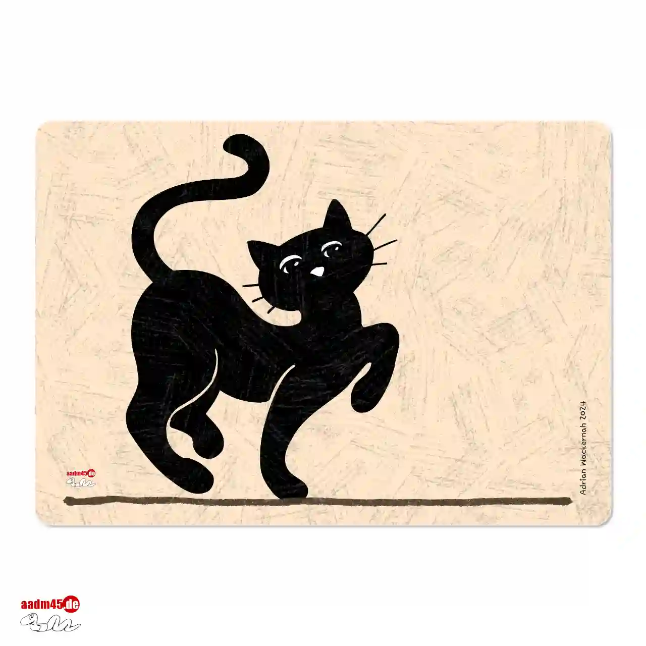 Design Katze stolziert Glasbrett