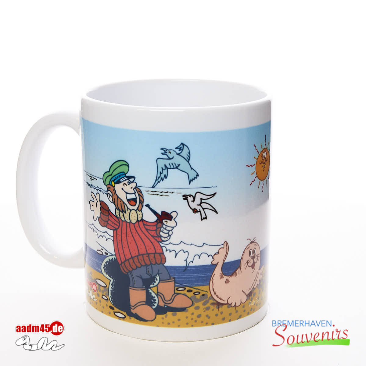 Design Zwei Fischer Becher Illustration – Bild 1