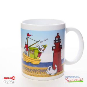 Design Zwei Fischer Becher Illustration – Bild 3