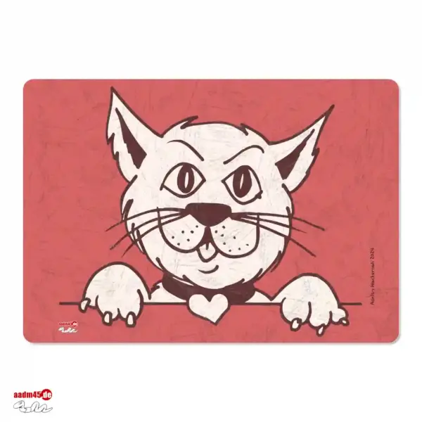 Design mit Katze Glasbrett