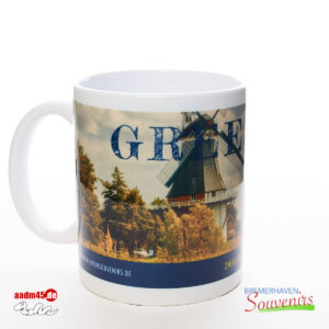 Greetsiel Zwillingsmühlen Becher