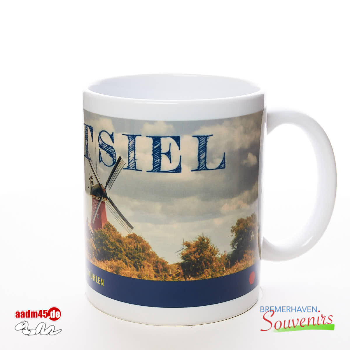 Greetsiel Zwillingsmühlen Becher – Bild 3