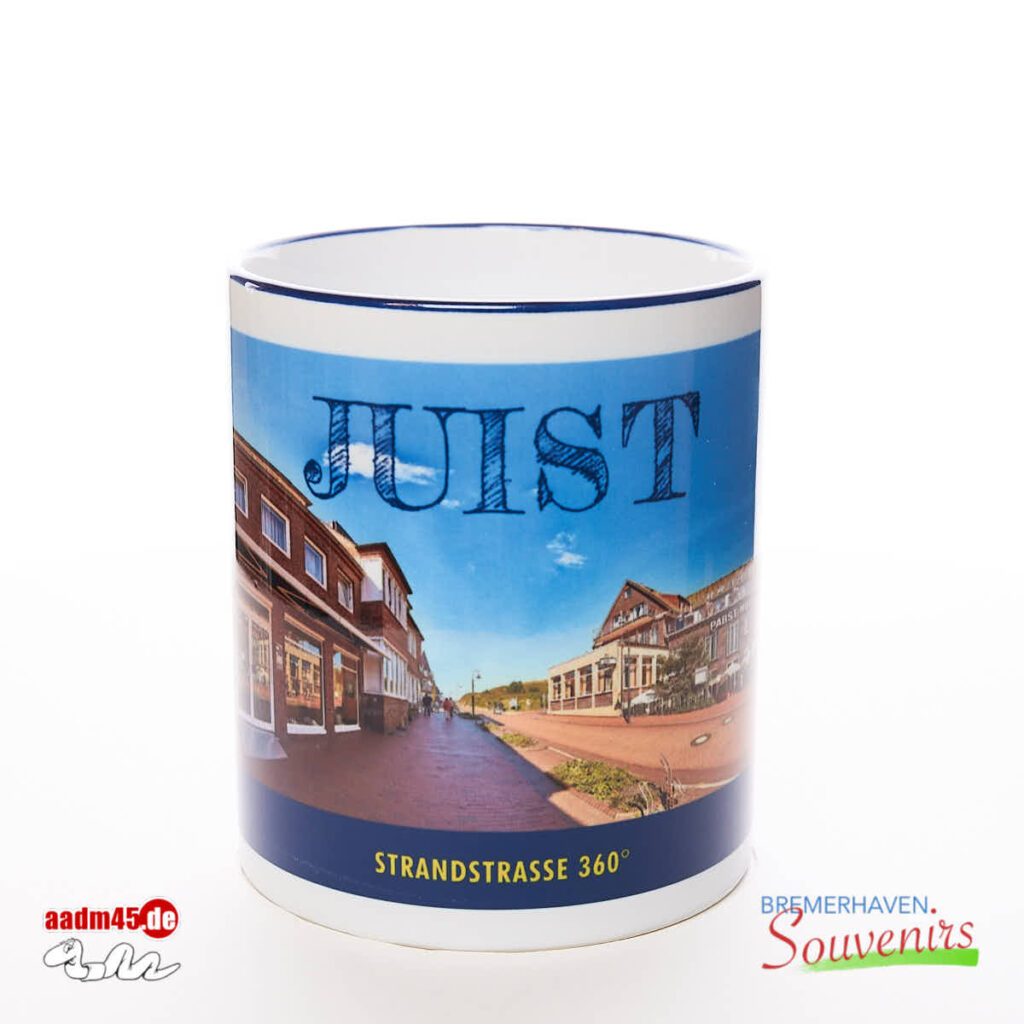 Juist Die Strandstraße Kaffeepott Juistbecher