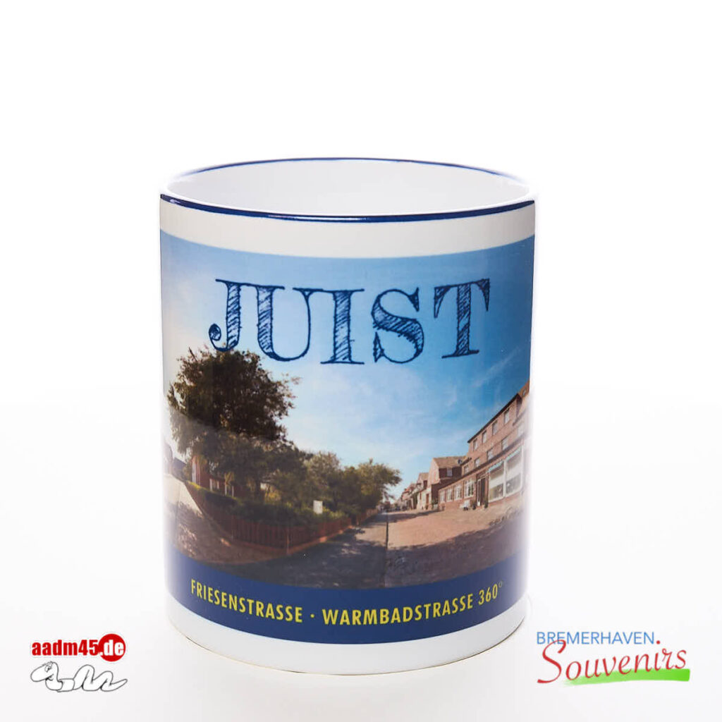 Juist Die Warmbadstraße Kaffeepott Juistbecher