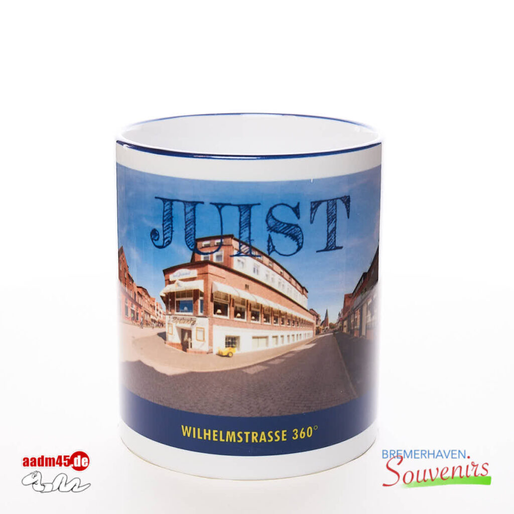 Juist Die Wilhelmstraße Kaffeepott Juistbecher