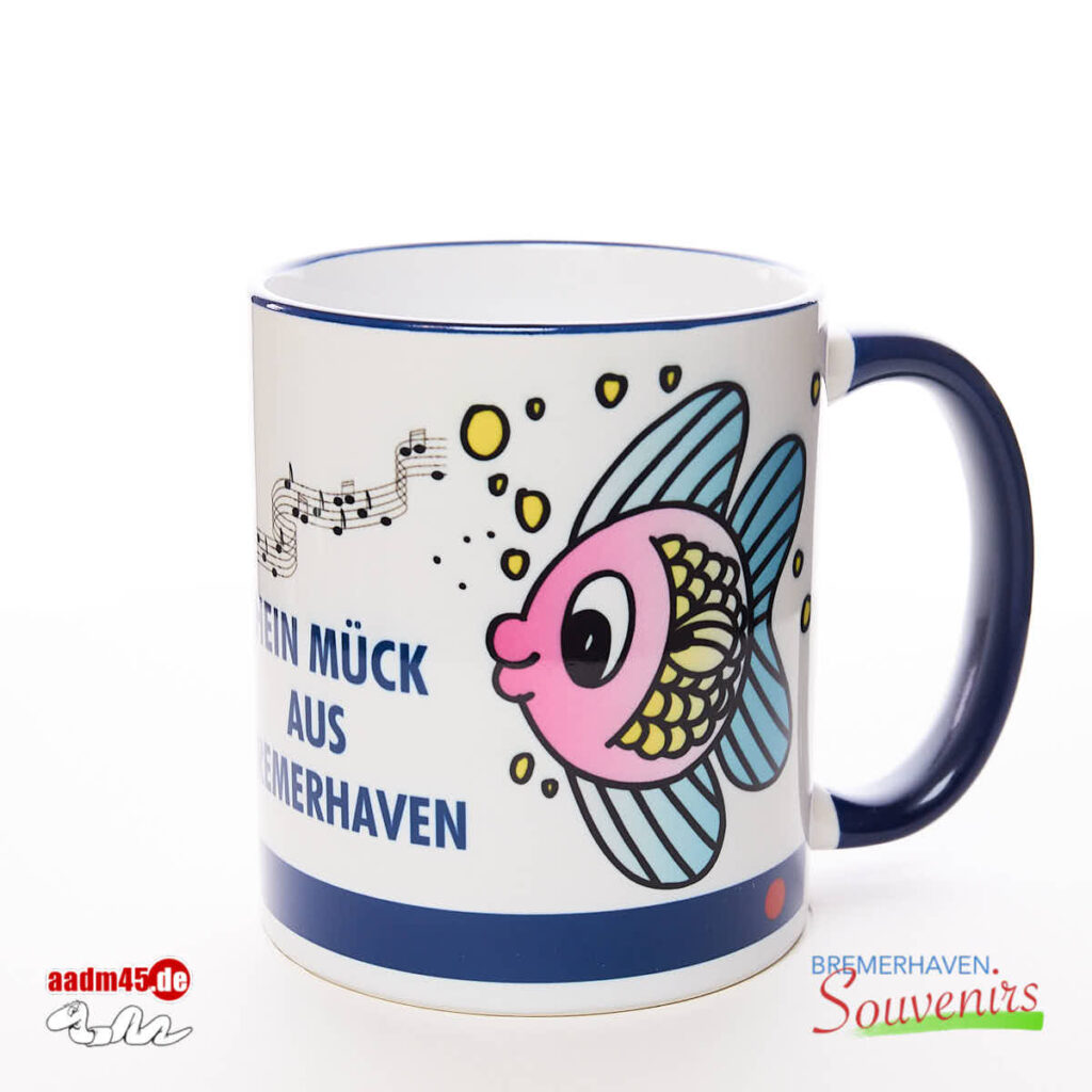 Hein Mück aus Bremerhaven Fische Kaffeepott