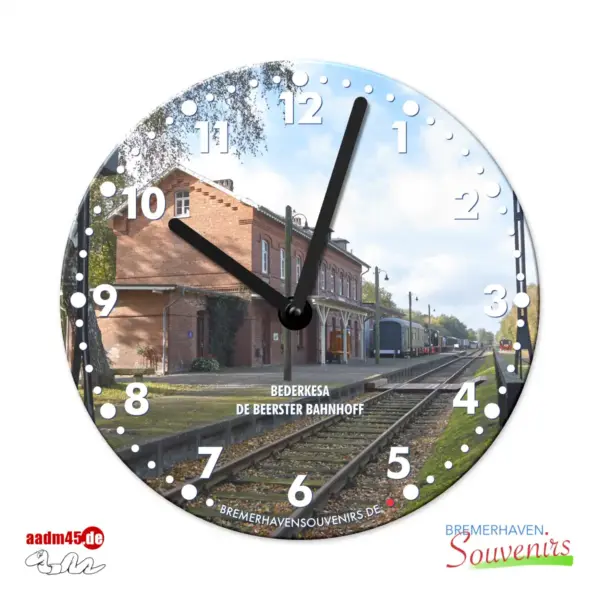 Bederkesa Bahnhof Wanduhr