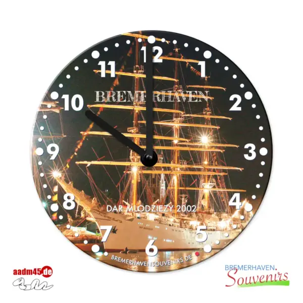 Bremerhaven Dar Mlodziezy 2002 Wanduhr