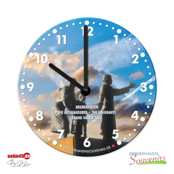 Bremerhaven Die Auswanderer Wanduhr