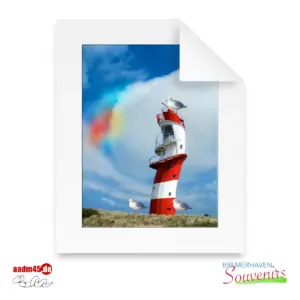 Edition Verzerrtes Borkum Leuchtfeuer Print 40x50 PP