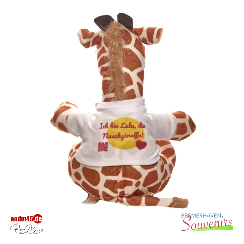 Giraffe Plüschtier mit Shirt