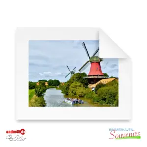 Greetsiel Zwillingsmühlen Print 50x40 PP