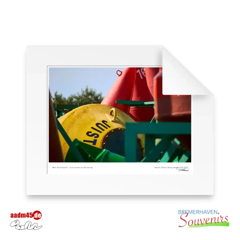 Norderney Tonne Juist Print 50x40 PP
