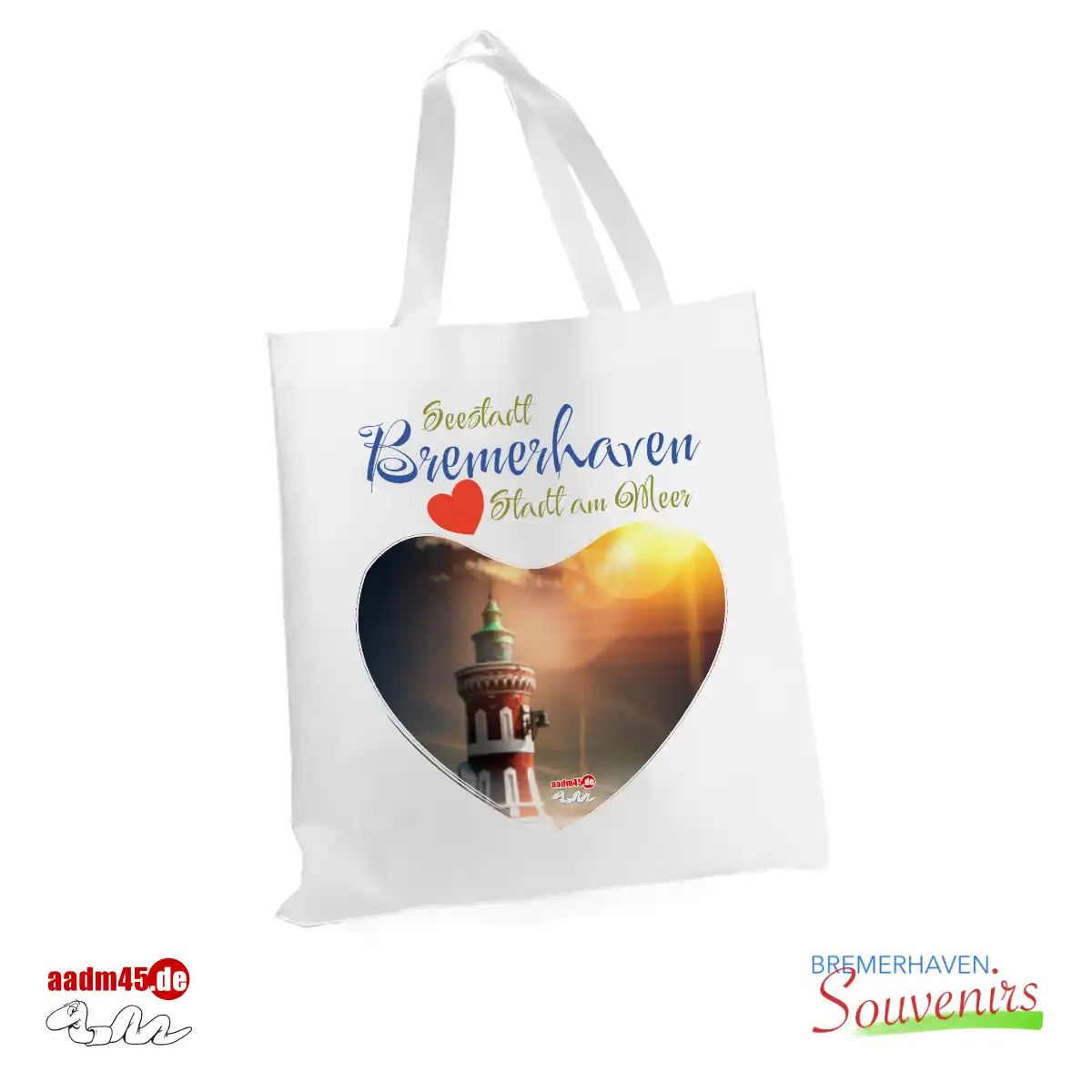 Bremerhaven Pingelturm + Wasserturm Geestemünde Tasche 35x30