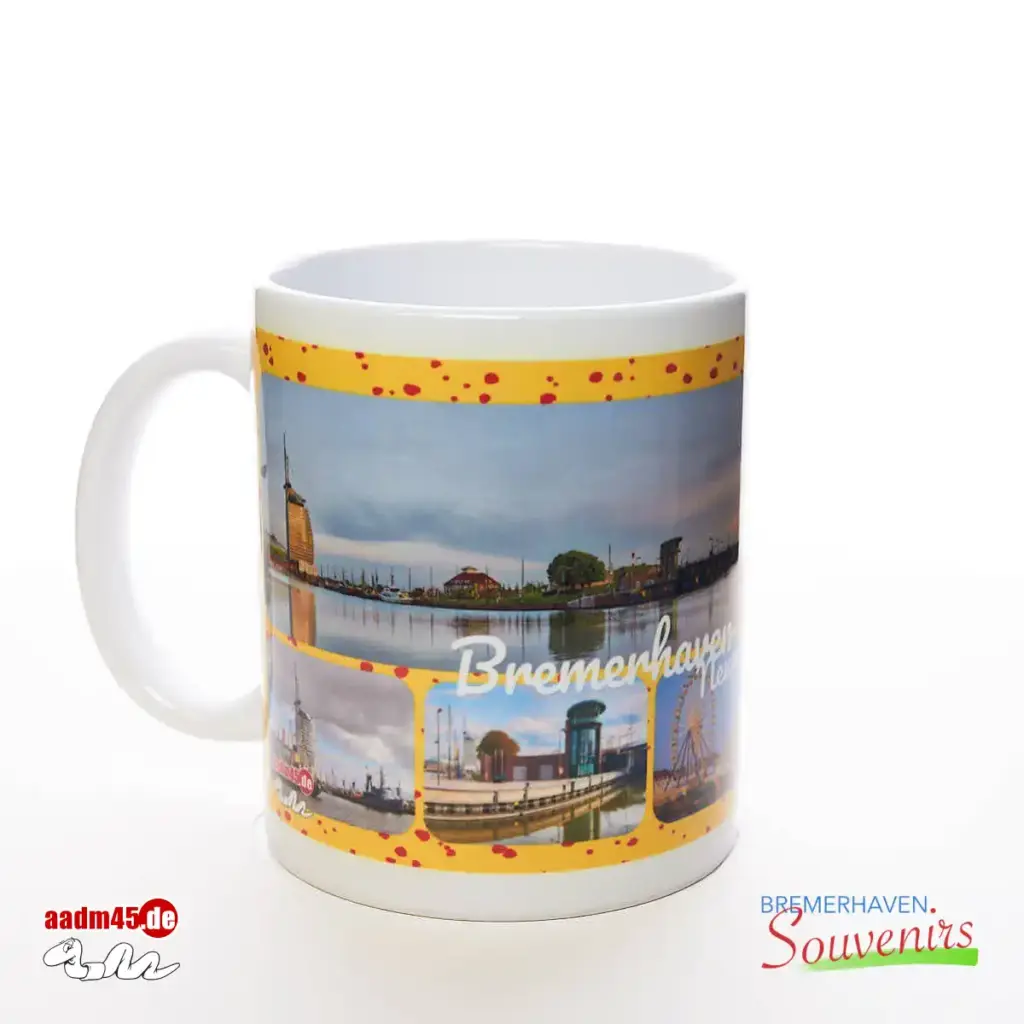 Bremerhaven Neuer Hafen Combo Kaffeepott Bremerhavenbecher