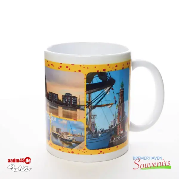 Bremerhaven Neuer Hafen Combo Kaffeepott Bremerhavenbecher