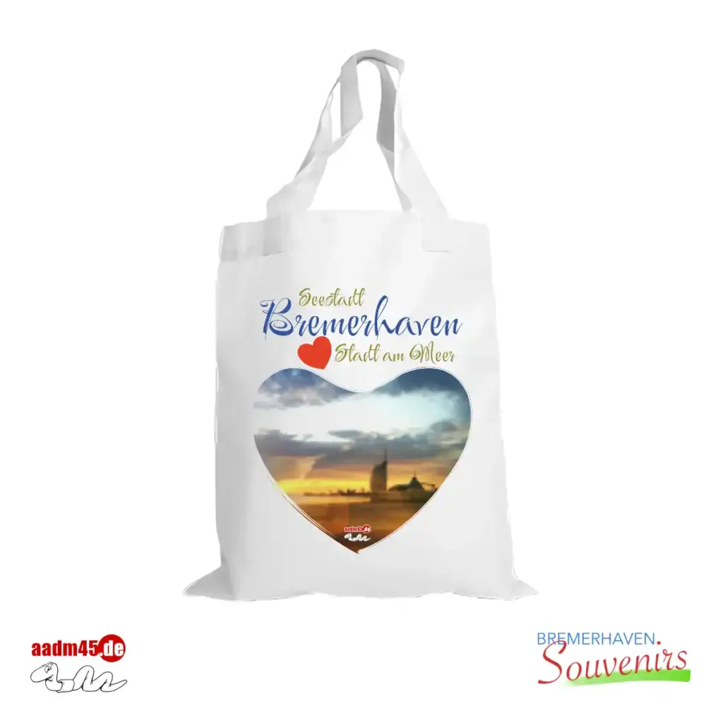 Bremerhaven Weserstrand & Skyline 2 Tasche 25x20