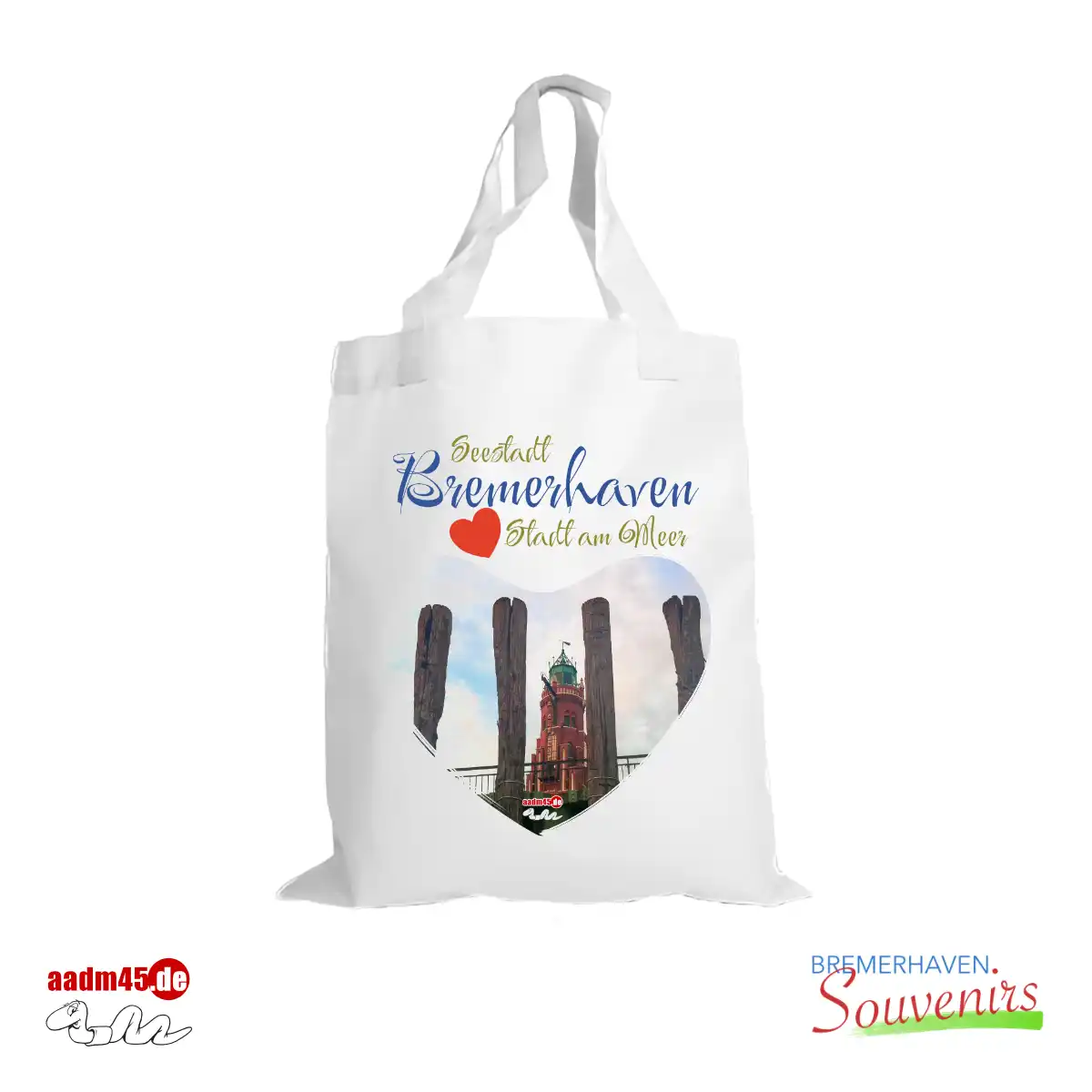 Bremerhaven Wilhelm Loschen Turm Tasche 25x20