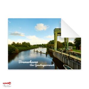 Bremerhaven Am Geestesperrwerk Postkarte