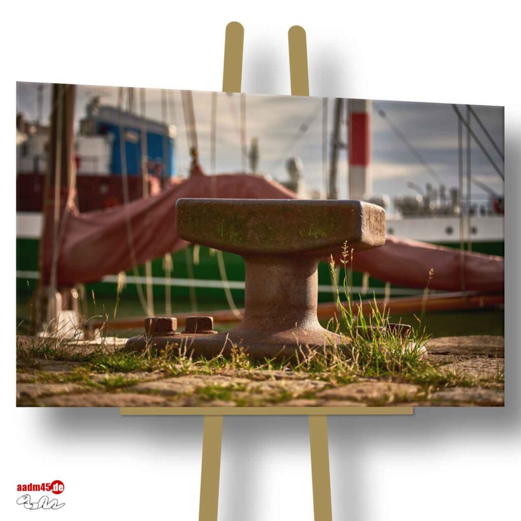 Bremerhaven Hafenromantik 150x100 cm Wandbild
