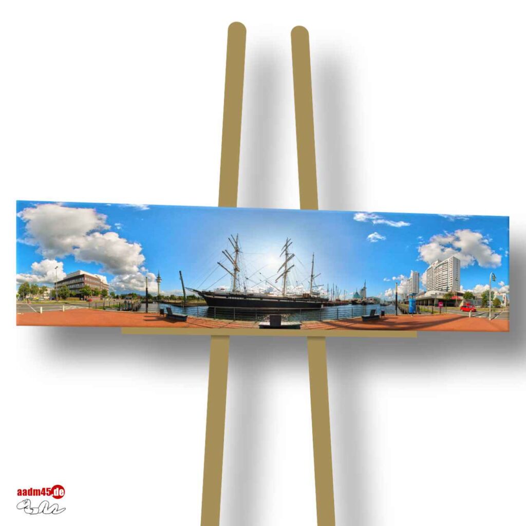Bremerhaven Havenwelten Seute Deern 150×50 cm Wandbild