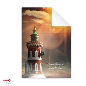 Bremerhaven Pingelturm Komposition Postkarte