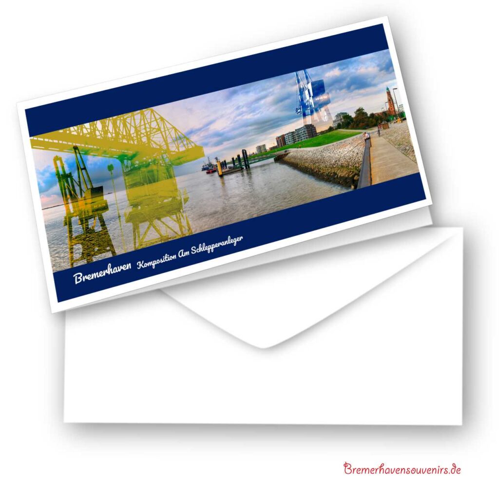 Bremerhaven Komposition Am Schlepperanleger Klappkarte