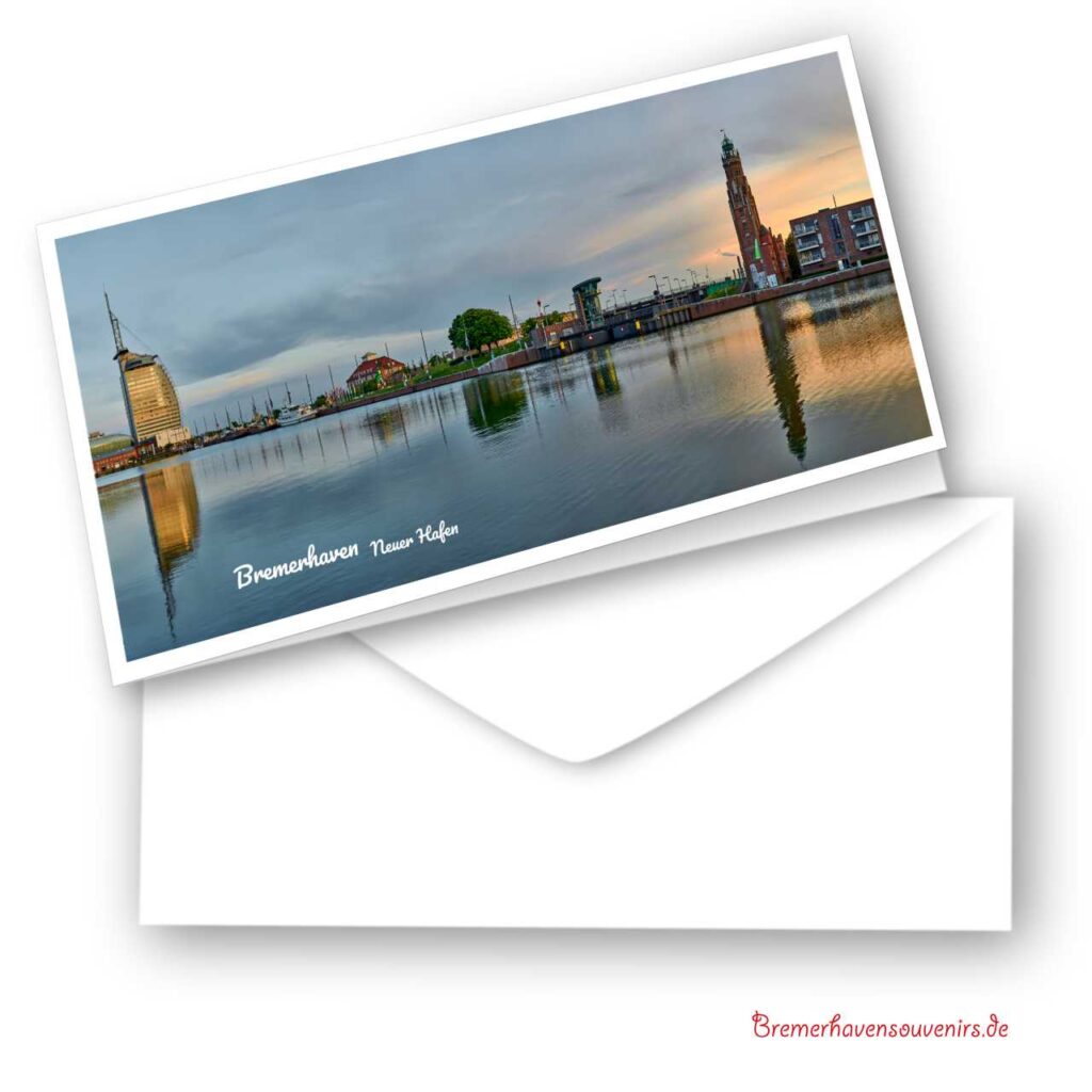 Bremerhaven Neuer Hafen Klappkarte