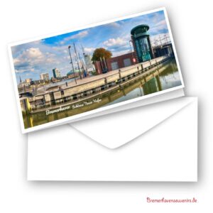Bremerhaven Schleuse Neuer Hafen Klappkarte