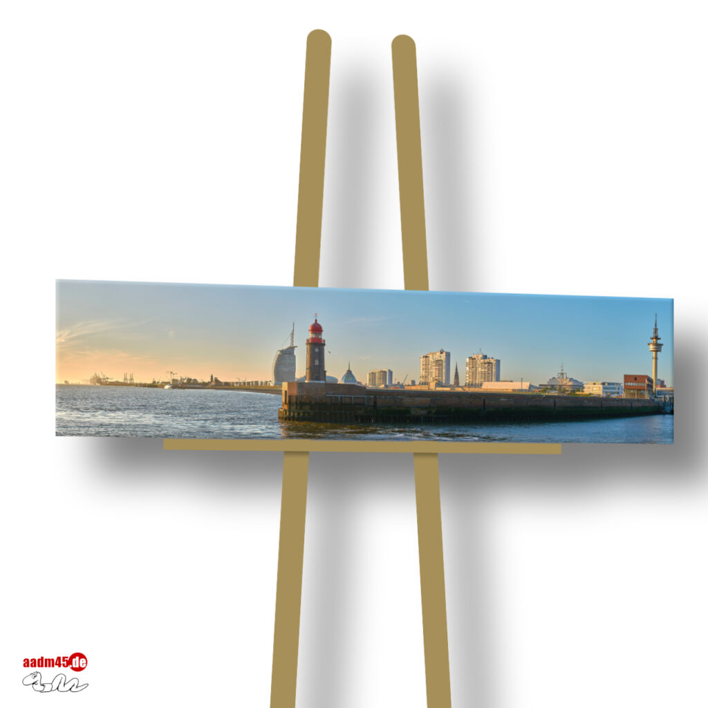 Bremerhaven An der Geestemole 2018 – 200x50 cm Wandbild
