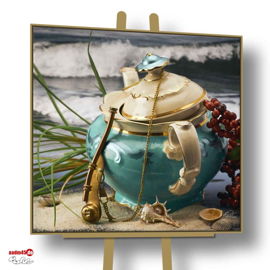 Edition 22 Bootsmannpfeife 100x100 cm Wandbild im Schattenfugenrahmen