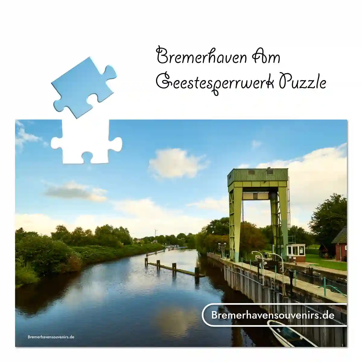 Bremerhaven Am Geestesperrwerk Puzzle – Bild 1