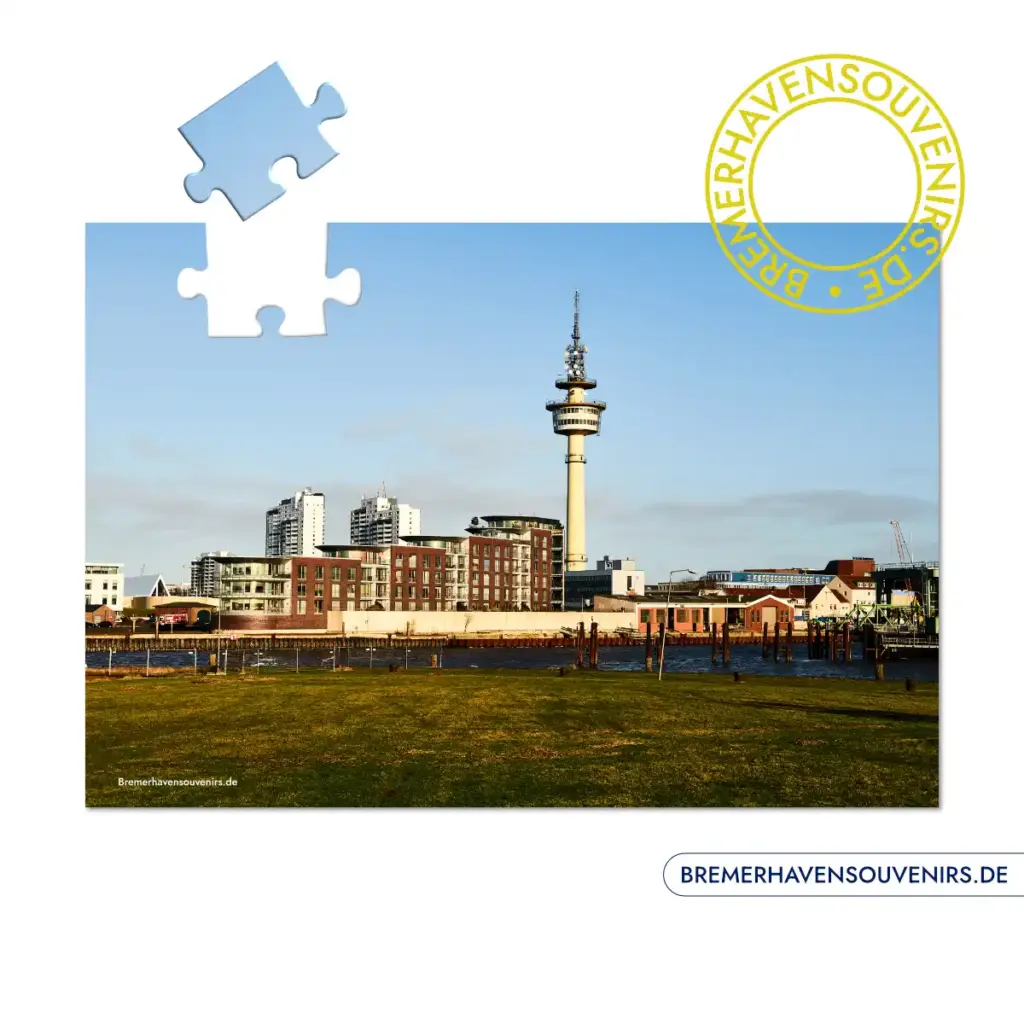 Bremerhaven An der Geeste mit Radarturm Puzzle