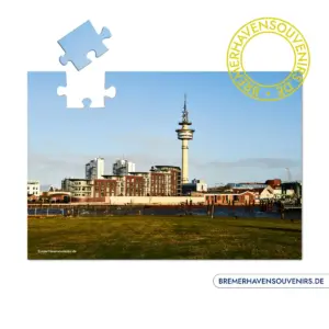 Bremerhaven An der Geeste mit Radarturm Puzzle