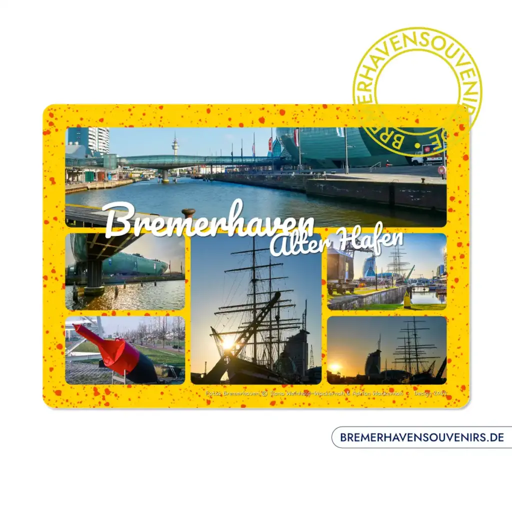 Bremerhaven Alter Hafen Combo Glasschneidebrett