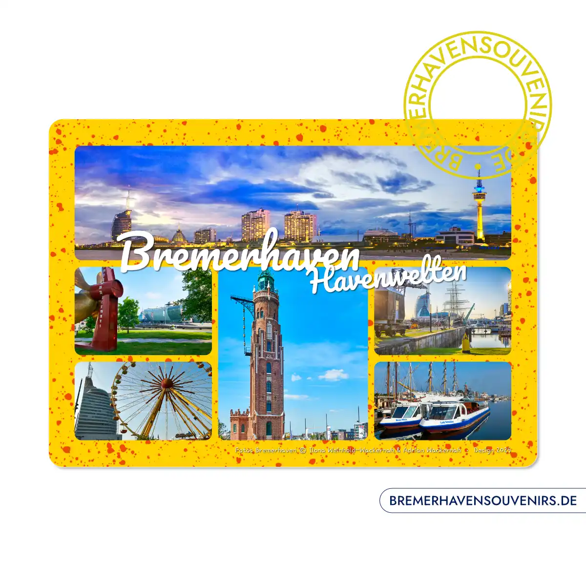 Bremerhaven Havenwelten Combo Glasschneidebrett – Bild 1