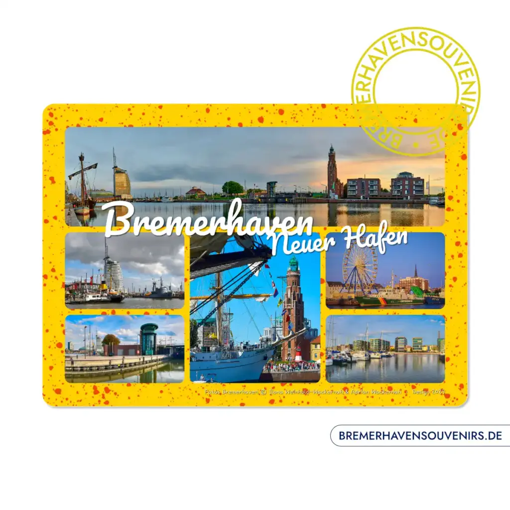 Bremerhaven Neuer Hafen Combo Glasschneidebrett