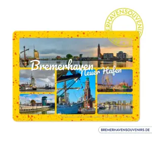 Bremerhaven Neuer Hafen Combo Glasschneidebrett