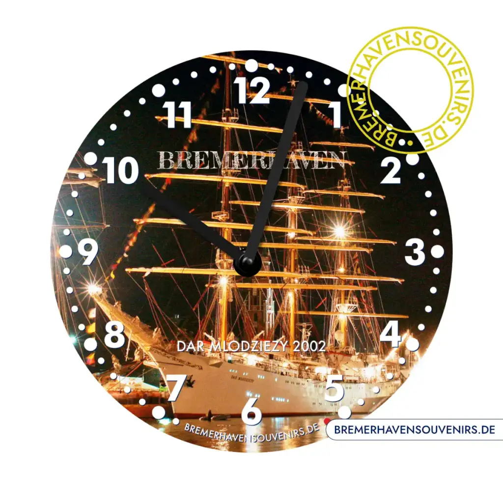 Bremerhaven Dar Mlodziezy 2002 Wanduhr