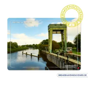 Bremerhaven Am Geestesperrwerk Glasschneidebrett – Bild 1