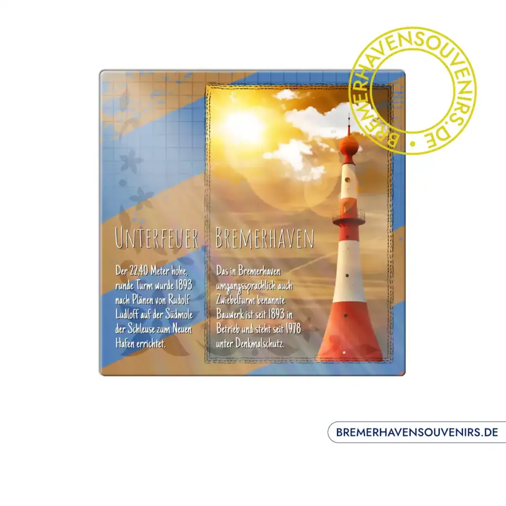 Bremerhaven Leuchtturm Unterfeuer Keramikfliese