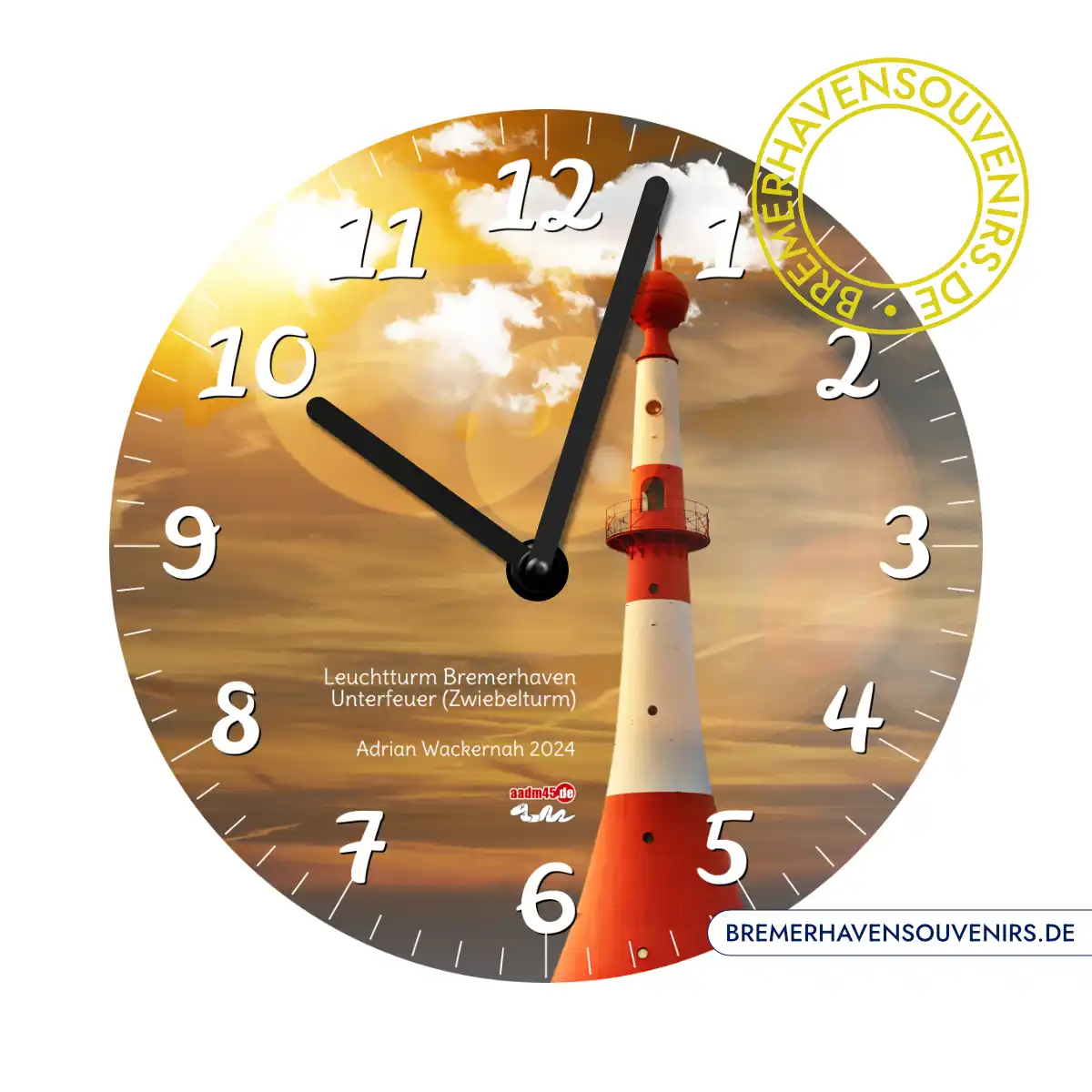 Bremerhaven Leuchtturm Unterfeuer Wanduhr – Bild 1