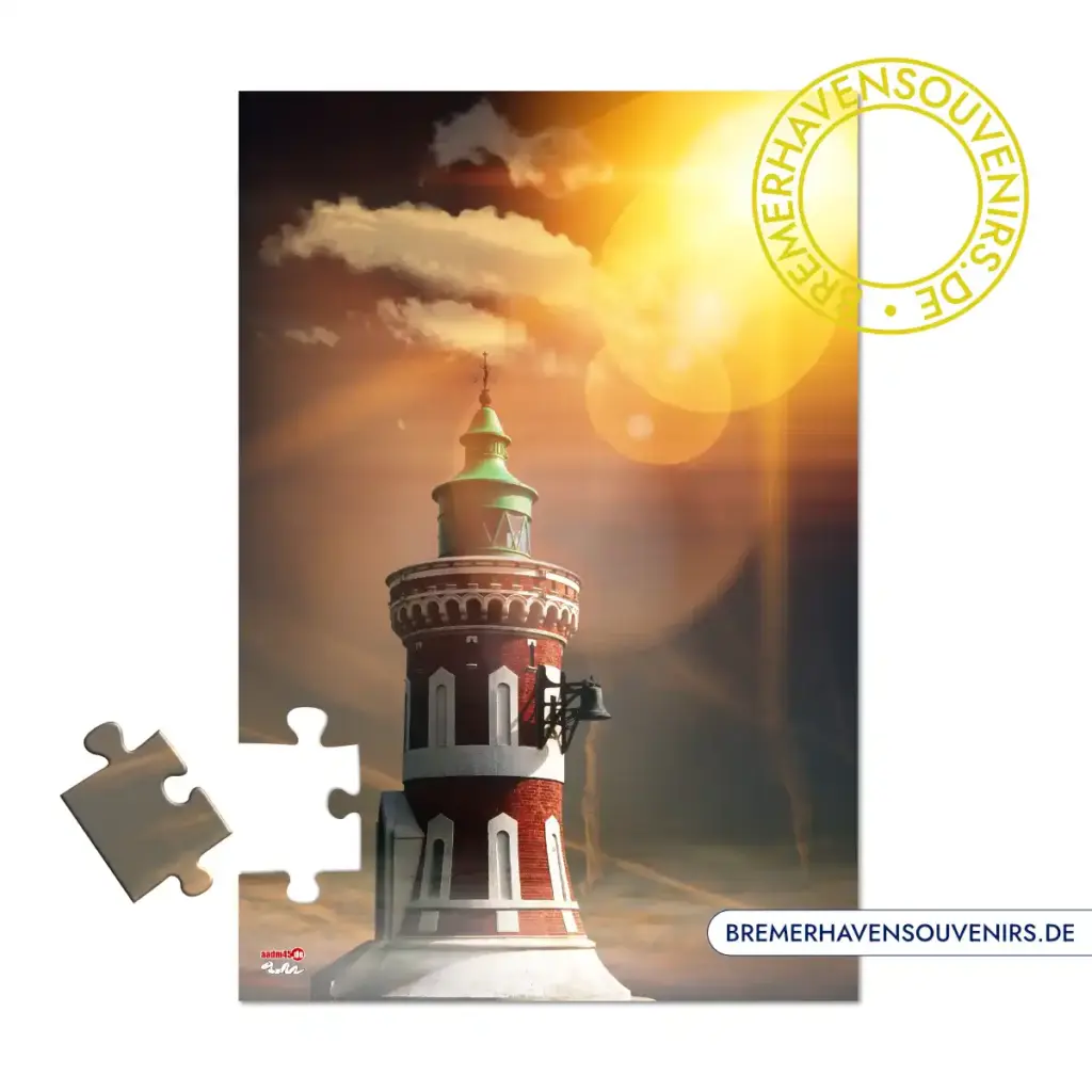 Bremerhaven Mitte Leuchtturm Pingelturm Puzzle