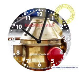 Bremerhaven Schiffskompass Wanduhr