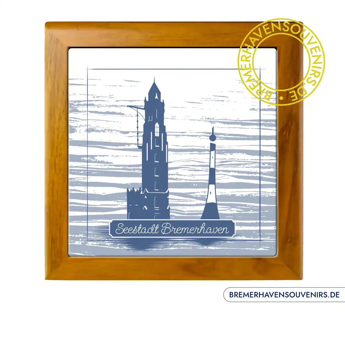 Bremerhaven Seestadt Bremerhaven Keramikfliese – Bild 2